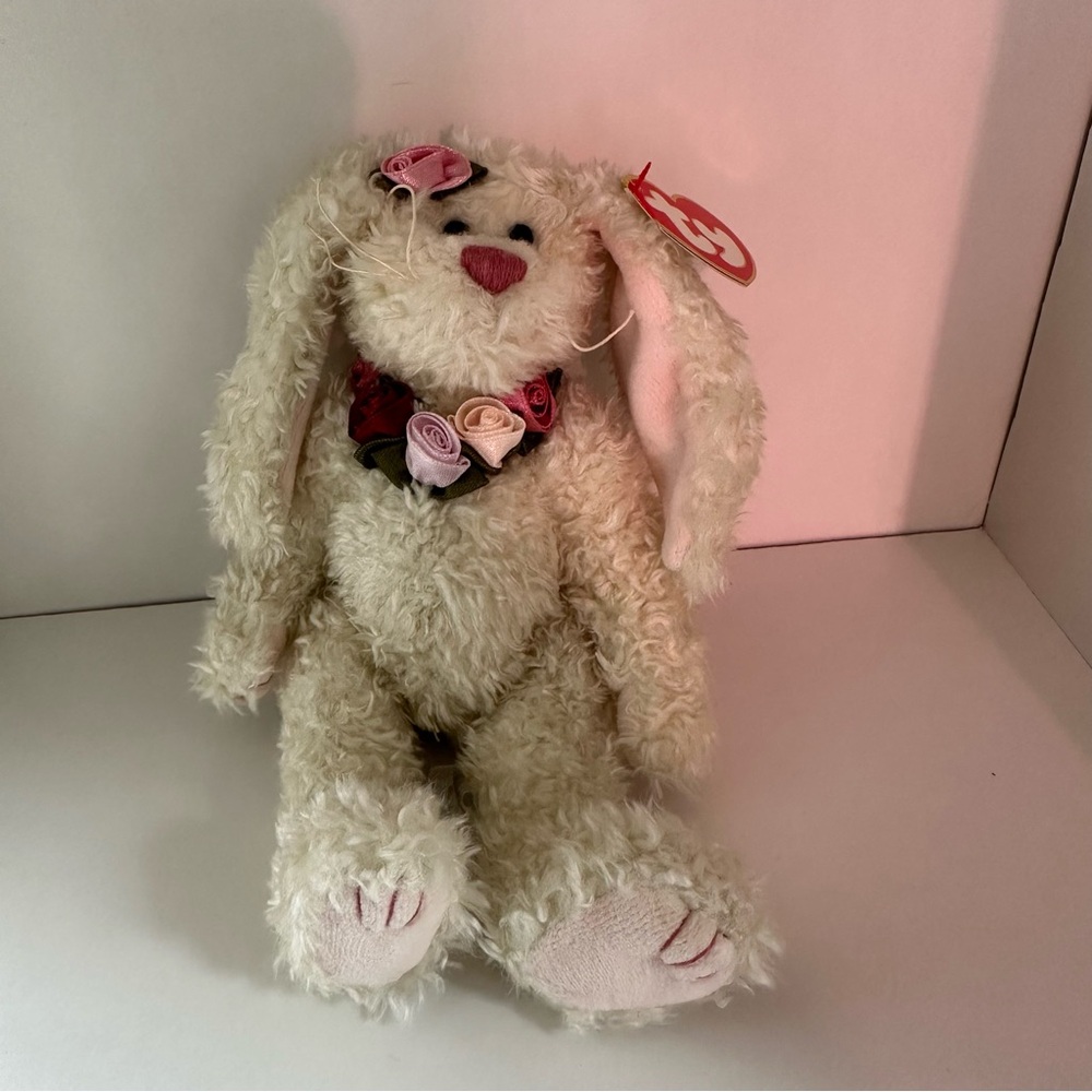 Ty Attic Treasure Rosalyne Bunny Rabbit Retired Good Condition Vintage
